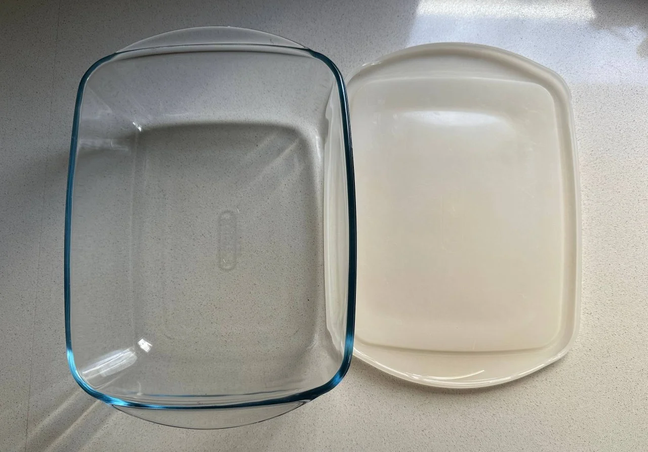 Набор стеклянной посуды Pyrex и Borgonovo, 3 предмета