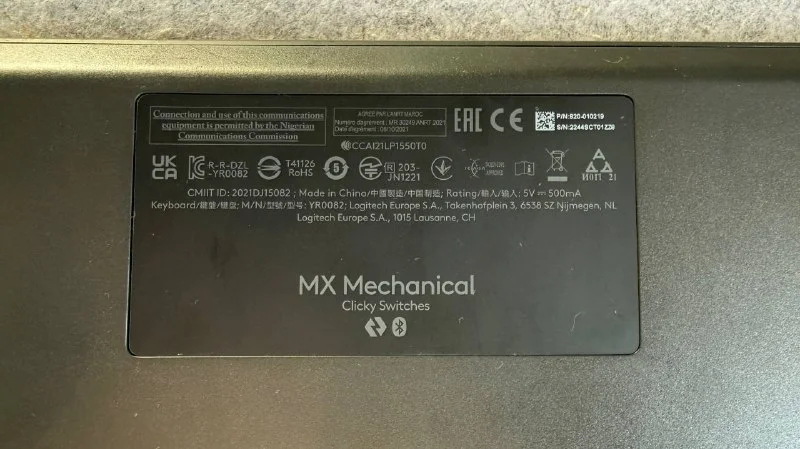 Беспроводная механическая клавиатура Logitech MX Mechanical Clicky