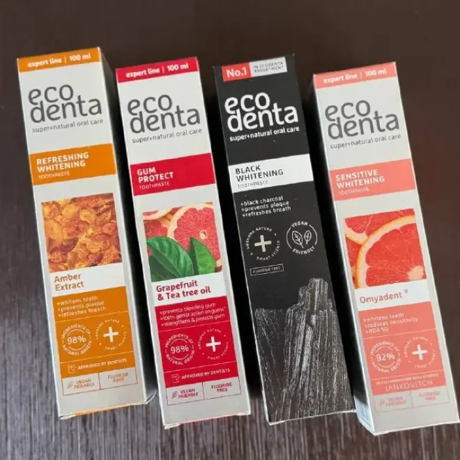 Зубные пасты Ecodenta без фтора